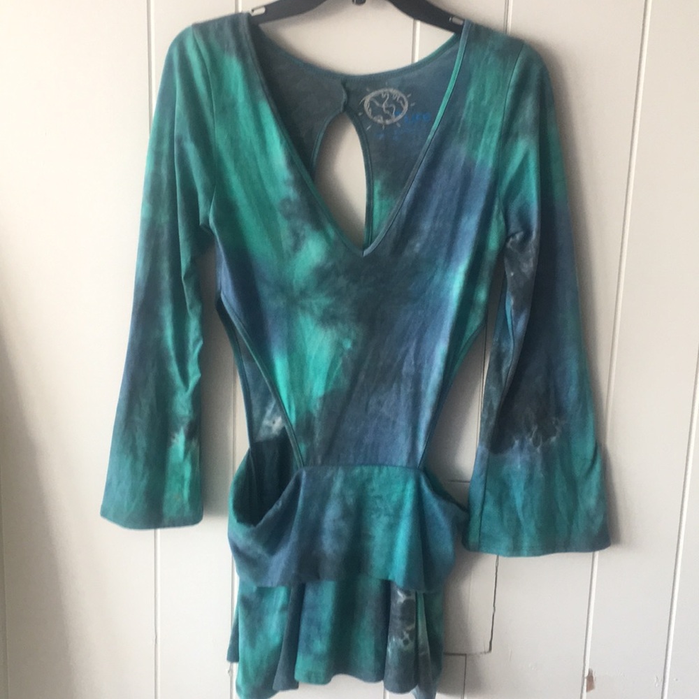 Planet Blue Cutout Tie Dye Dress